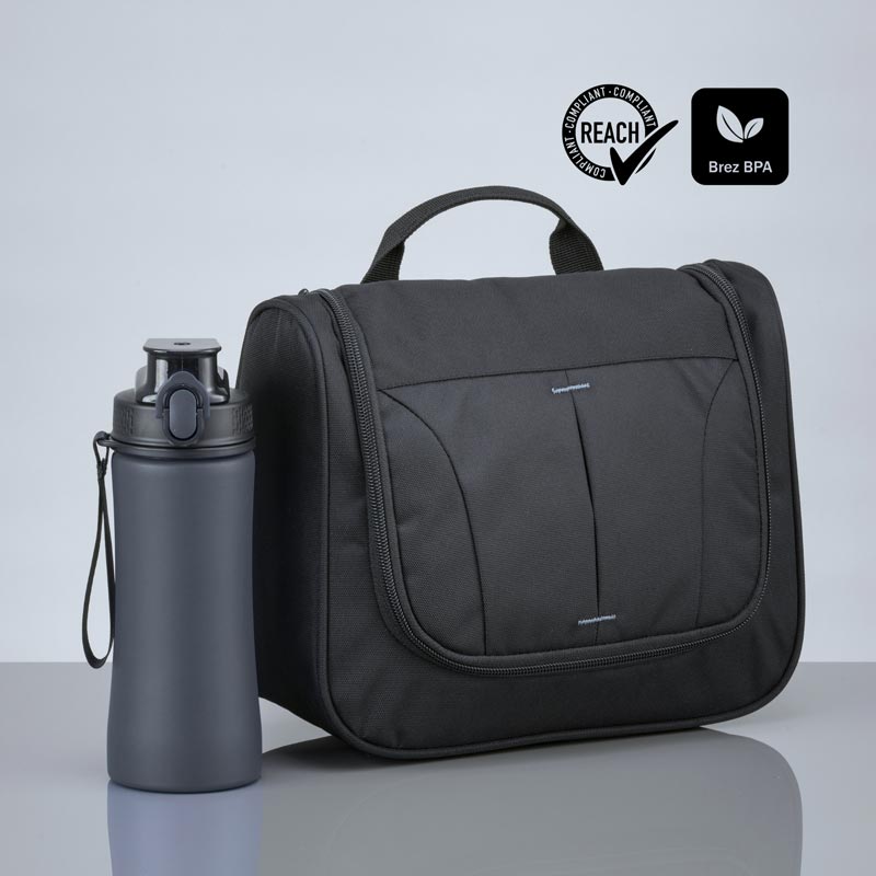 Darilni set Primo Urban: kozmetična torbica in jeklena steklenica 550 ml