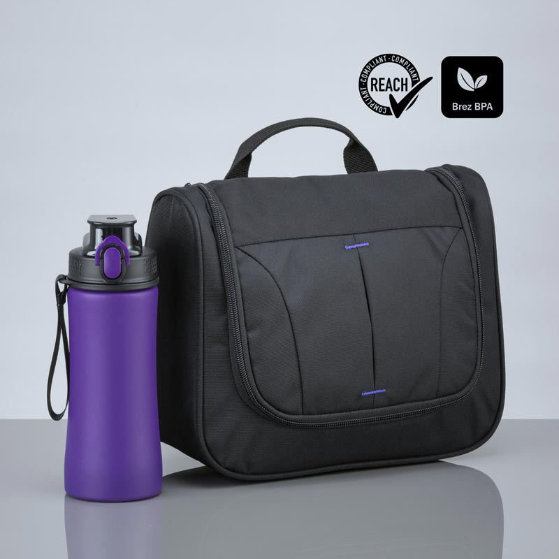 Darilni set Primo Urban: kozmetična torbica in jeklena steklenica 550 ml