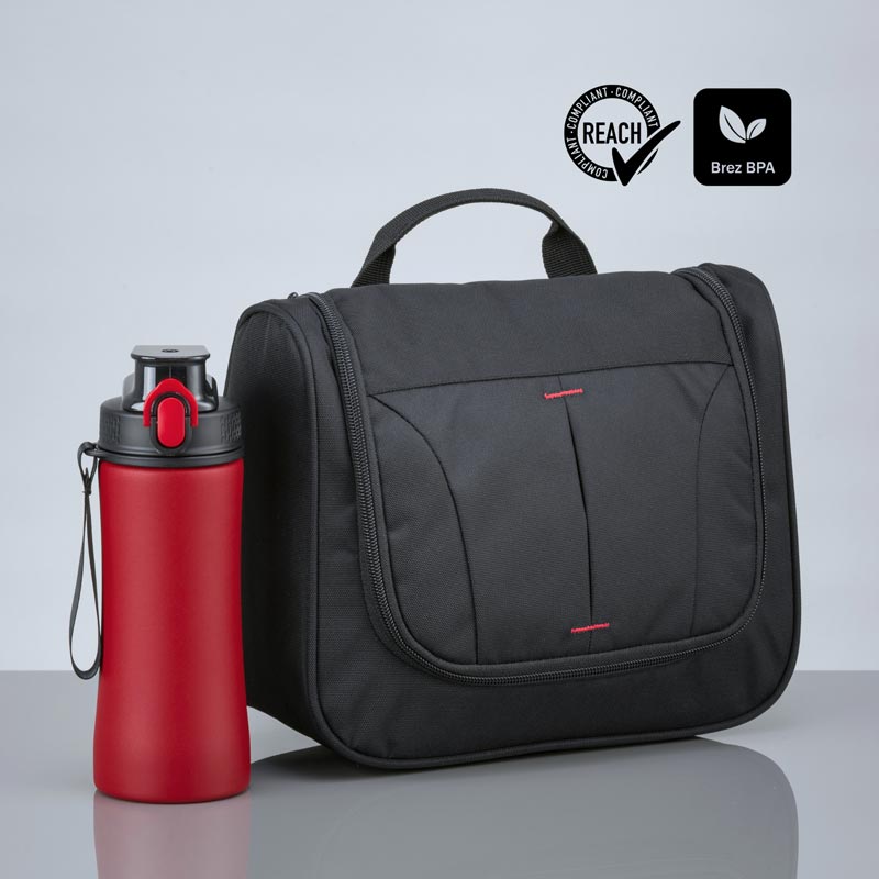 Darilni set Primo Urban: kozmetična torbica in jeklena steklenica 550 ml