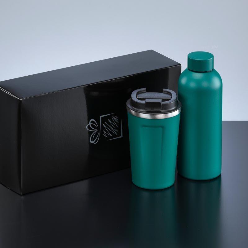 Darilni set Nordic: termo steklenica 500 ml in termo skodelica 350 ml