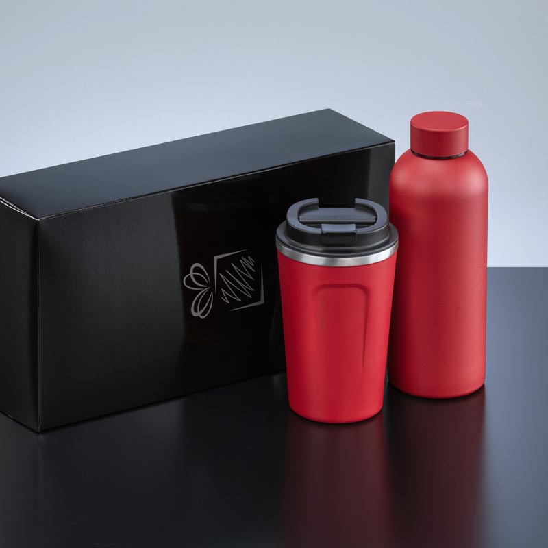 Darilni set Nordic: termo steklenica 500 ml in termo skodelica 350 ml