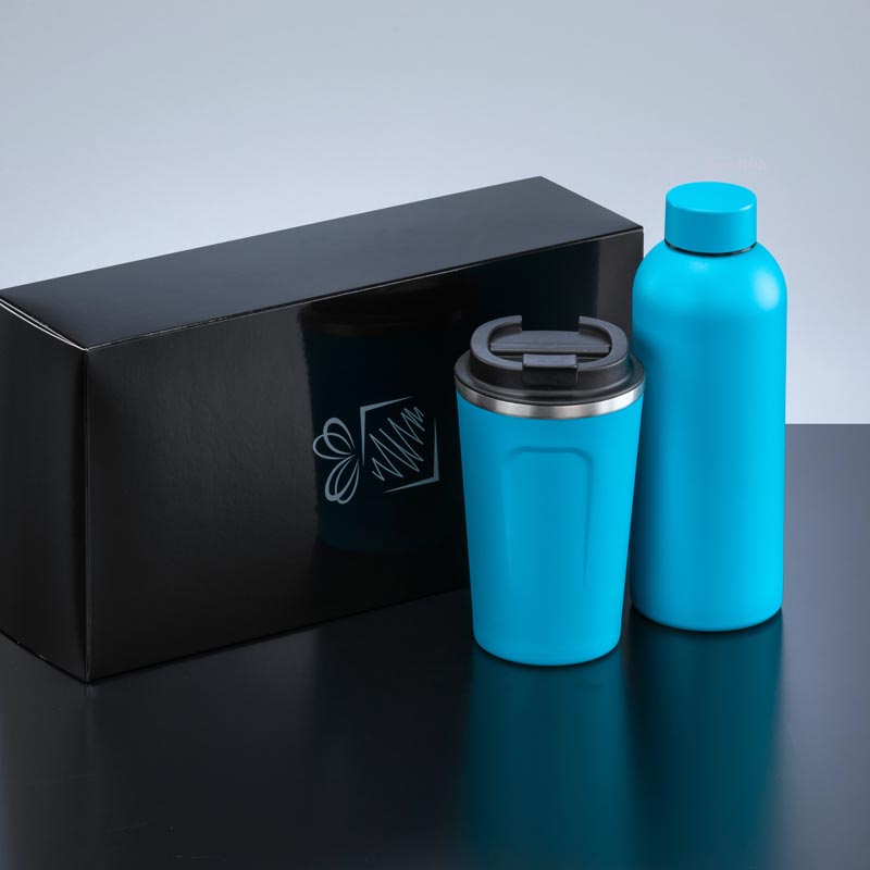 Darilni set Nordic: termo steklenica 500 ml in termo skodelica 350 ml