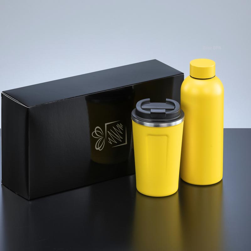 Darilni set Nordic: termo steklenica 500 ml in termo skodelica 350 ml