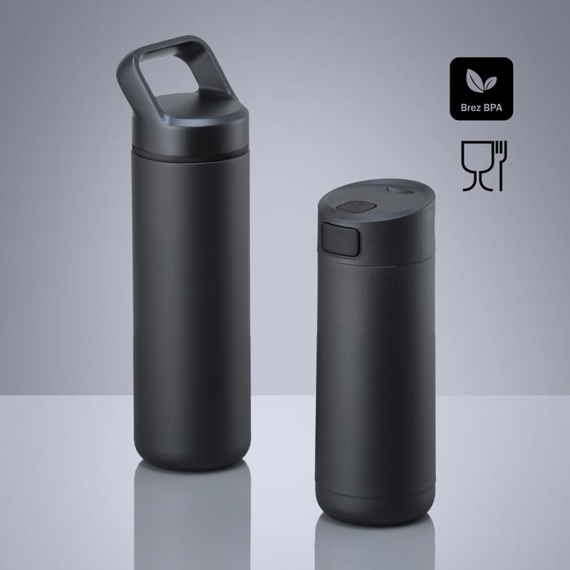 Darilni set Expedition: Termo skodelica 450 ml & jeklena steklenica 650 ml