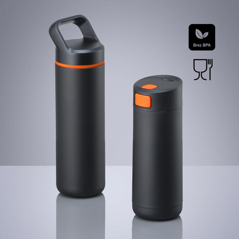 Darilni set Expedition: Termo skodelica 450 ml & jeklena steklenica 650 ml